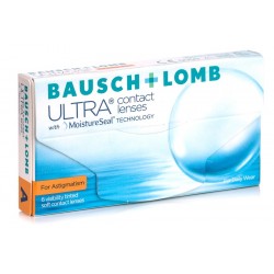 Ultra Bausch+ Lomb  for Astigmatism 
Αστιγματικοί μηνιαίοι φακοί επαφής σιλικόνης υδρογέλης- 6 φακοί