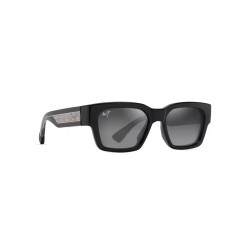 Sunglasses MAUI JIM Kenui GS642-14 -Polarized-Shiny black trans light grey