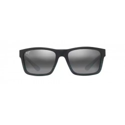 Sunglasses MAUI JIM The Flats 897-02 -Polarized-Black with Teal stripes
