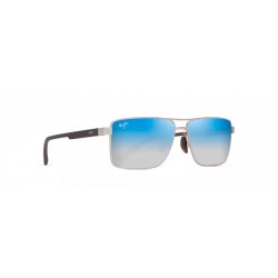 Sunglasses MAUI JIM Piha DBS621-17 Mirror Polarized-Matte silver/brown