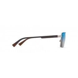 Sunglasses MAUI JIM Piha DBS621-17 Mirror Polarized-Matte silver/brown